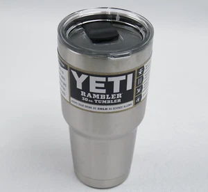Brand New Stainless Steel 30oz Rambler Yeti Tumbler MagSlider Lid YRAM30-MS - Picture 1 of 4