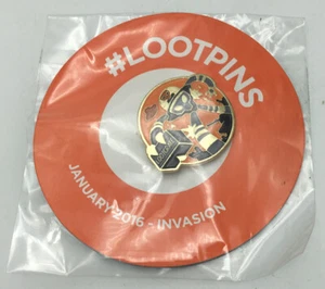 LOOT CRATE Exclusive LOOTPIN Metal Loot Pin January 2016 "INVASION" - Picture 1 of 2