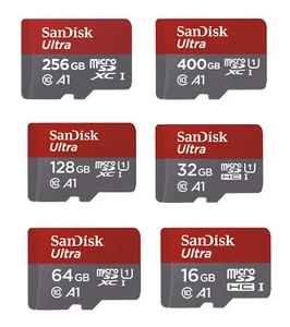 SanDisk Micro SD 32GB 64GB 128GB 256GB 512GB 1TB 16G Ultra Class 10 Memory A1 - Picture 1 of 10