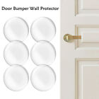 6pc Door Stopper Wall Protector Self Adhesive Clear Round Silicone Bumpers Stop