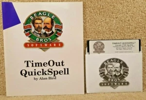 1987 Beagle Bros Micro Software Apple Timeout Quickspell IIe IIc IIgs Disk Guide - Picture 1 of 6