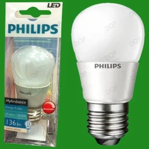 8x 3W Philips Dimmable Top Quality LED Golf Light Bulb, ES, E27 Screw Lamp Globe - Picture 1 of 1