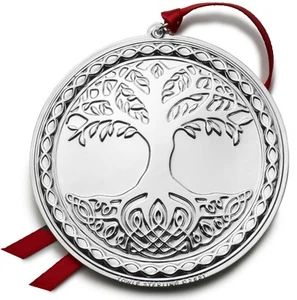 2021 Towle 22nd Annual Celtic Sterling Silver Xmas Ornament Pendant Medallion - Bild 1 von 3