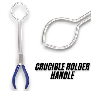 Crucible Tongs & Holder Handle for Pouring 13” Jewelry Making, Melting & Casting - Picture 1 of 2