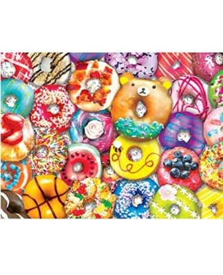 NOVO! Kit completo de pintura de diamante broca de rosquinhas coloridas 12" X 16" - Imagem 1 de 2