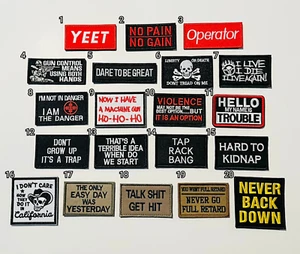 Hook & Loop Tactical Morale Patch - Airsoft / Paintball / Militär / Lustig - Bild 1 von 23