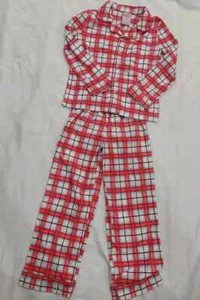 Kids Plaid Pajamas Pjs Wondershop 2 Piece Set Size M Flannel New - Picture 1 of 7