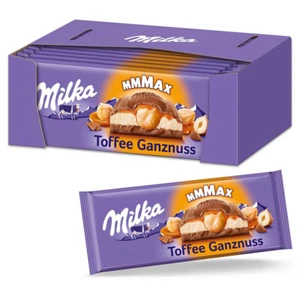 Milka Toffee Ganznuss Con Crema Di Latte E Nota Di Caramello 300G 12 Pezzi - Foto 1 di 1
