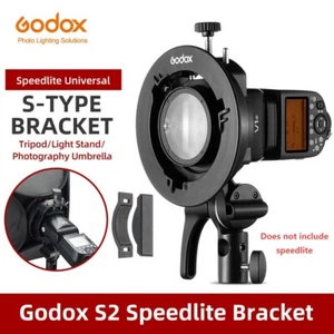 Godox S2 Bowens Flash Speedlite Holder Bracket for V1 V860III AD100 200 400Pro - Picture 1 of 18