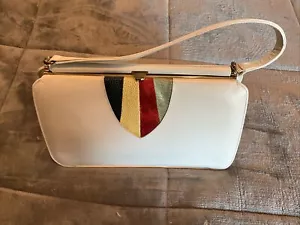 Borsa a tracolla vintage Leon Of California in pelle verniciata molto rara!!!! - Foto 1 di 9