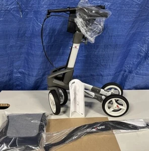 Topro Troja 5G M Silver Heavy Duty Rollator Walker W/ Back Support 814600 330lb - Picture 1 of 12