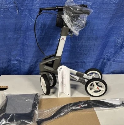 Topro Troja 5G M Silver Heavy Duty Rollator Walker W/ Back Support 814600 330lb Foto 1 de 4