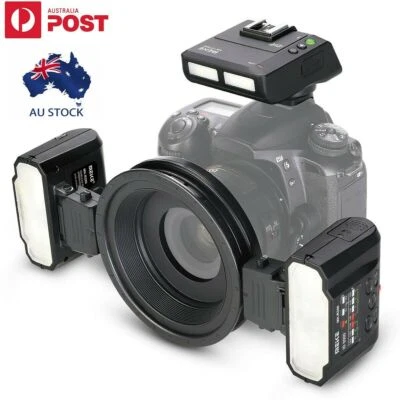 Meike MK-MT24 II Macro Twin Lite Flash with Trigger for Canon DSLR Cameras - Image 1 of 4