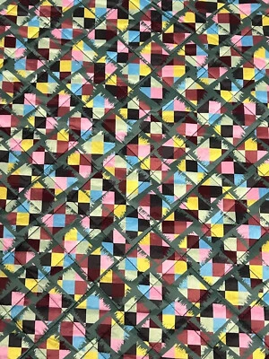 Steppstoff Jackenstoff Muster bunt - Bild 1 von 3