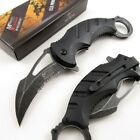NEW! Mtech Black Fantasy Combat Karambit G10 Spring Assisted Folding Knife Stone