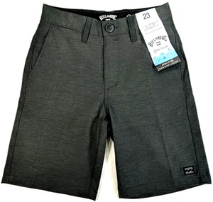 BILLABONG CROSSFIRE SUBMERSIBLES Boy's Shorts size 23 Dark Green Stretch NWT - Picture 1 of 18