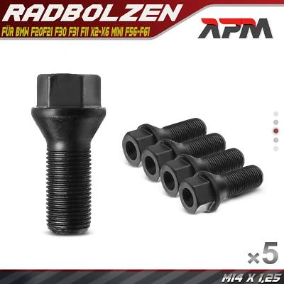 5x Radbolzen Radschraube für BMW F20 F21 F30 F31 F11 X2 X3 X4 X5 X6 MINI F56-F61 - Bild 1 von 4