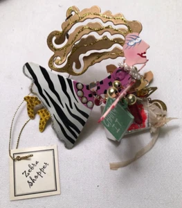 Silvestri Phantasievoller Flug ZEBRA SHOPPER Ornament von Karen Rossi - Bild 1 von 3
