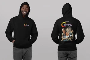 Contra NES Hoodie Black Front and Back FREE SHIPPING* - Picture 1 of 2