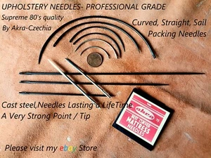 Upholstery Leathercraft Sailor Farm Sack Hand Sewing Needles Professional Grade - Picture 1 of 33