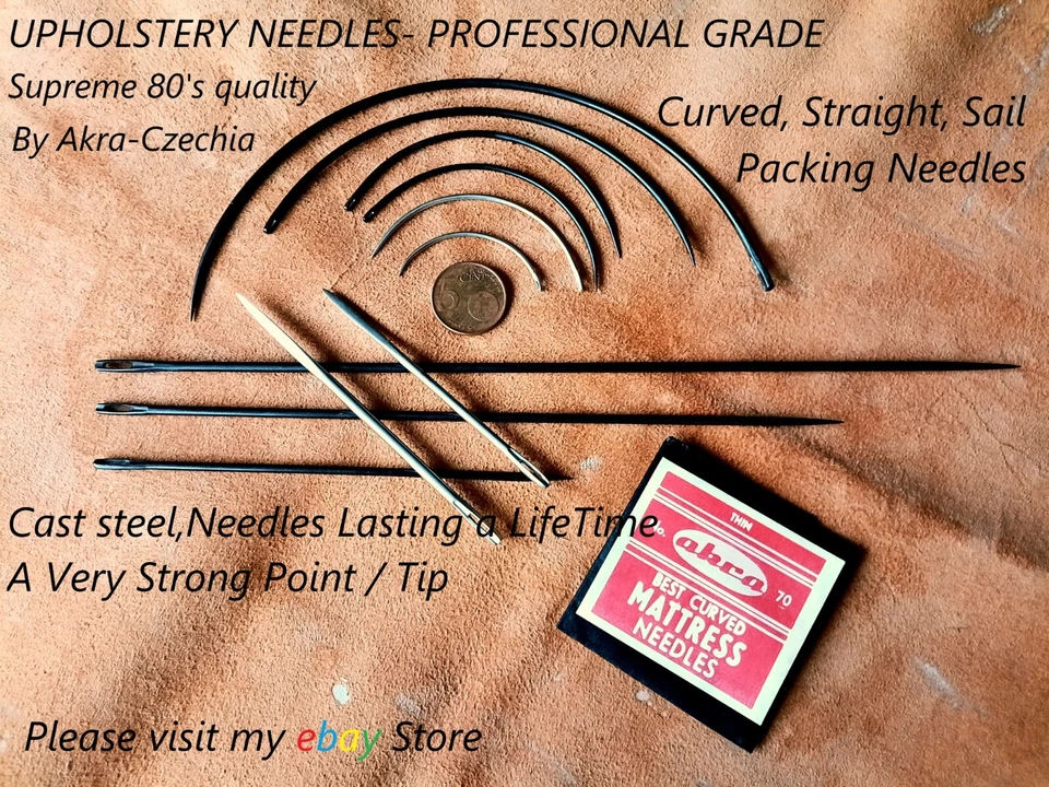 Upholstery Leathercraft Hand Sewing Needles Professional Grade - Image 1 of 4