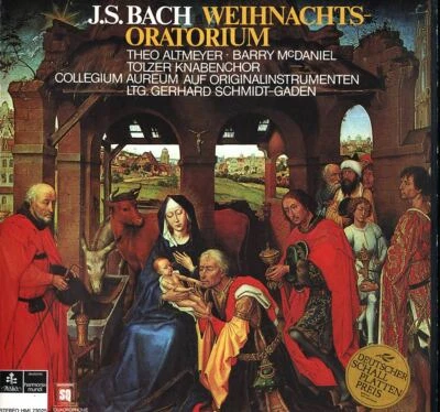 BACH Christmas Oratorio COLLEGIUM AUREUM Tolzer Boys Choir HARMONIA MUNDI 3LP - Image 1 of 3