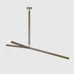 Brass Ceiling 3 Arms Light Sputnik Pendant Chandelier Light Fixture - Picture 1 of 3