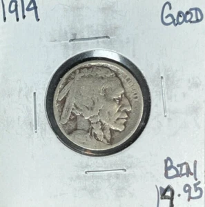 1914 BUFFALO NICKEL ~ GOOD ~NICE COIN~ - Picture 1 of 2