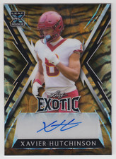 2023 LEAF EXOTIC XAVIER HUTCHINSON RC /7 AUTO KALEIDOSCOPE TIGER AUTOGRAPH