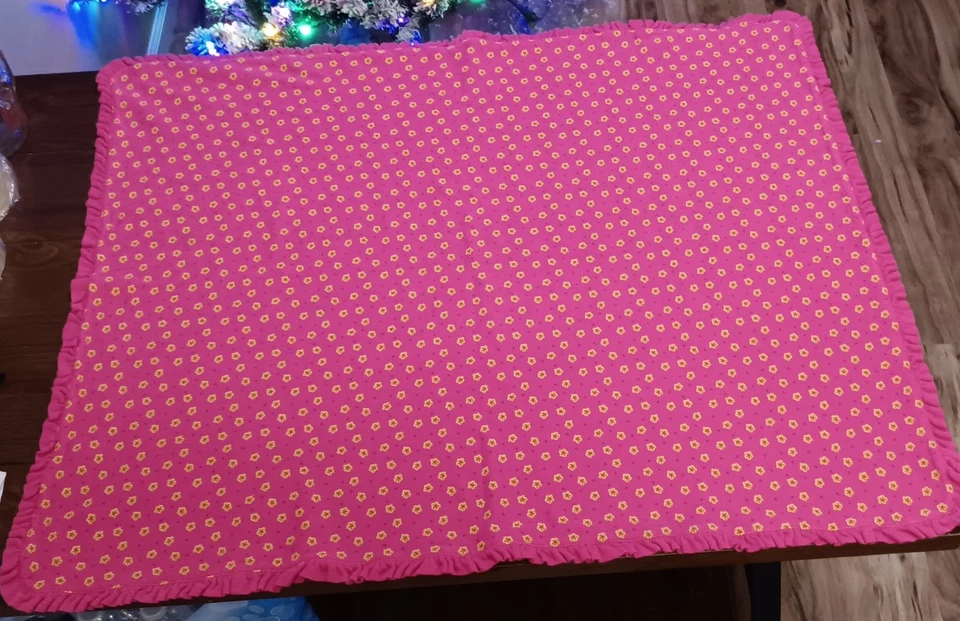 复古罕见 20 世纪 90 年代 Gymbares 女宝宝毛毯 — 第 1/4 张图片