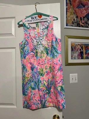 Платье женское Lilly Pulitzer с цветочным рисунком размер 10 - Изображение 1 из 2