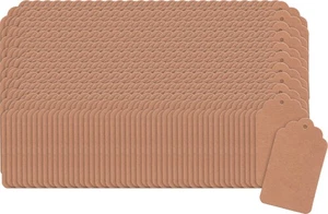 VBS XXL confezione da 500 ciondoli regalo 7x4 cm carta kraft ciondolo portachiavi - Foto 1 di 12