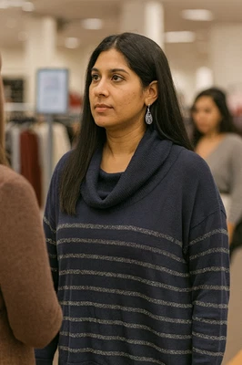 Coldwater Creek Capucha Cuello Azul con Suéter Plateado Mujer XL Mezcla Lana Merino ¡NUEVO CON ETIQUETAS! Foto 1 de 4