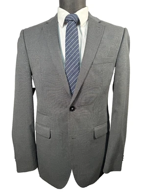 VINCE CAMUTO Hombres Gris CALCE CEGADO 2 Botones Abrigo Deportivo Blazer Chaqueta TALLA 38R Foto 1 de 4