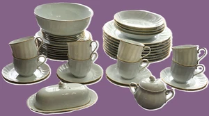 Vajilla Mikasa - Servicio para 8, patrón de alianza de boda - Imagen 1 de 6