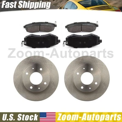 Rotores de freno de disco delanteros + Kit de pastillas de freno para Hyundai Elantra 2006 Elantra 1998 Foto 1 de 4