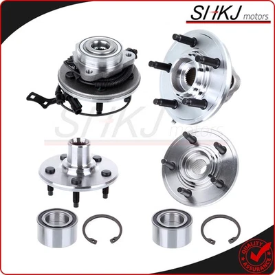 Conjunto de 2 cojinetes de buje delanteros + 2 ruedas traseros para Mercury Mountaineer 2002-2010 Foto 1 de 4