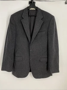 Vintage John w. Nordstrom Cashmere Loro Piana Blazer Men’s Gray Pockets Preppy - Picture 1 of 9