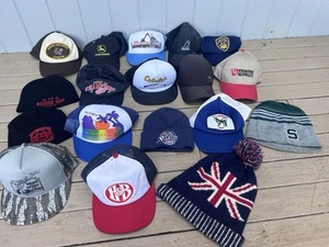 Vtg 1980's 1990's Trucker Snap back Hat Cap Deere Ih Tractor Cabela’s Farm Lot - Picture 1 of 16