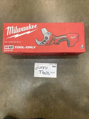 Milwaukee 2470-20 M12 12V Lithium-Ion Cordless PVC Plastic Pipe Shear TOOL ONLY - Image 1 of 2
