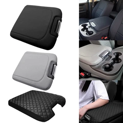 Center Console Lid Armrest Leather Cover for Dodge Ram 1500/2500/3500 2013-2018 - Image 1 of 4