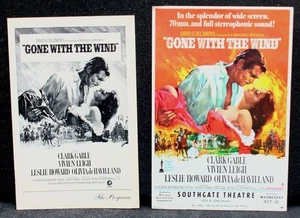 Lot of Two Gone with the Wind 1960s Re-Release Heralds - Picture 1 of 6
