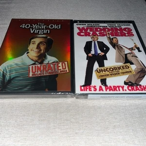 DVD BUNDLE (The 40 Year Old Virgin/Wedding Crashers) - BRAND NEW - Picture 1 of 10