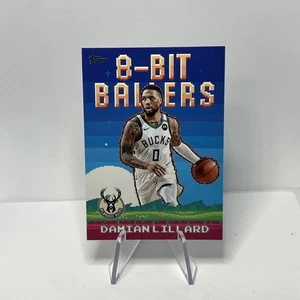 2025-26 Topps Basketball DAMIAN LILLARD 8-Bit Ballers Bucks Insert - Picture 1 of 10