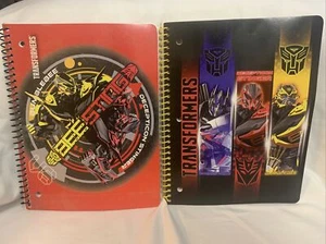 NEW Transformers 2014 Lot of 2 Wirebound 80 Sheet Notebooks - Picture 1 of 7