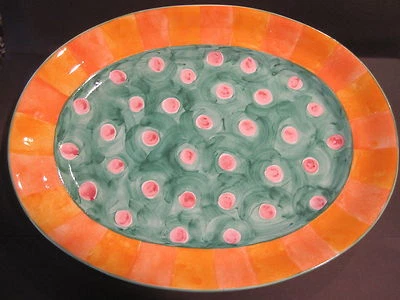 BEAUTIFUL BLOOMINGDALES serving dish MADE IN ITALY NEW - Image 1 of 3