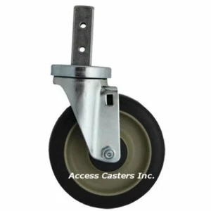 AC0569 319 5" Swivel Stem Caster for Cres Cor Units, Cross Drilled Square Post - Picture 1 of 1