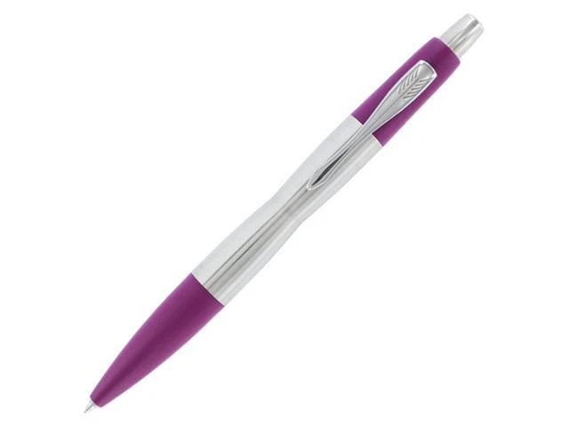 Bolígrafo Parker Infusion violeta y acero inoxidable tinta negra nuevo Reino Unido Foto 1 de 1