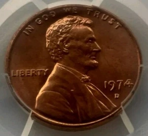 1974D PCGS MS64RD LINCOLN CENT - Picture 1 of 4