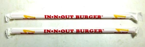 IN N OUT BURGER - TWO NEW STRAWS - Picture 1 of 2